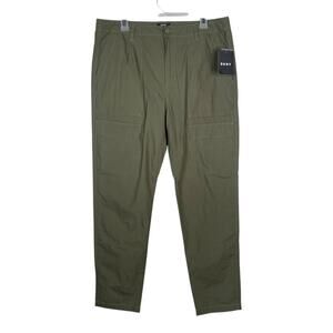 DKNY NWT Olive Green Chino Straight Leg Cargo Pants Men's SZ 34